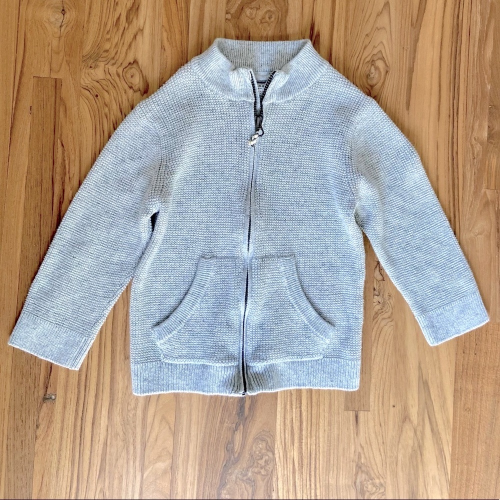 Zara Knit Zip-Up Sweater